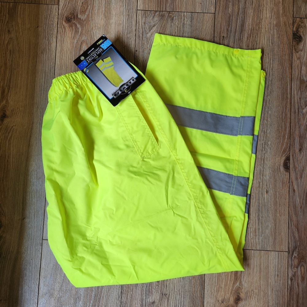 RADIANS HIGH-VISIBILITY YELLOW REFLECTIVE SAFETY PANTS SIZE 3X
